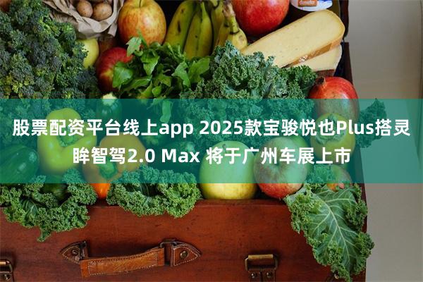 股票配资平台线上app 2025款宝骏悦也Plus搭灵眸智驾2.0 Max 将于广州车展上市