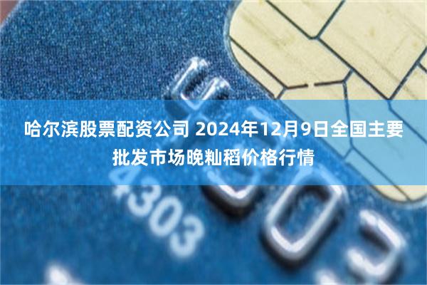 哈尔滨股票配资公司 2024年12月9日全国主要批发市场晚籼稻价格行情